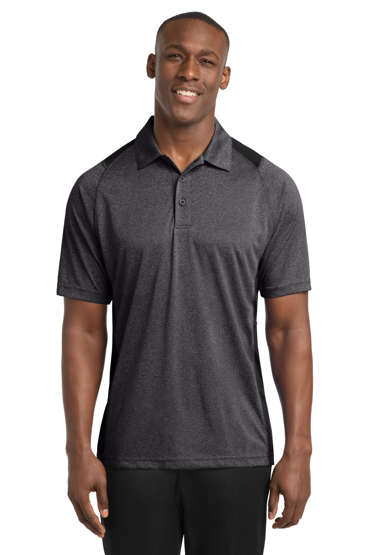 Sport-Tek ®  Heather Colorblock Contender ™  Polo. ST665