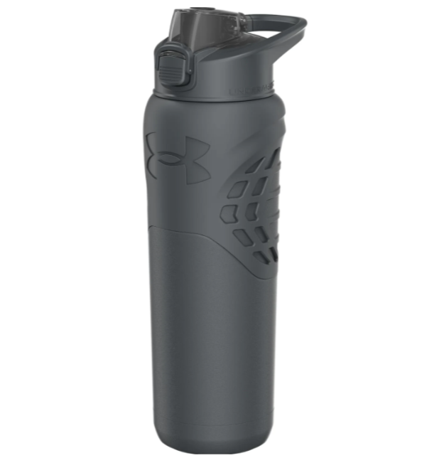 Under Armour Command - 24oz Stainless Steel Water Bottle with Carabiner Easy Carry Hook