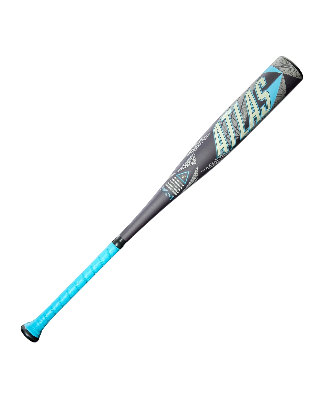Baseball bat with 'Atlas' branding on a white background