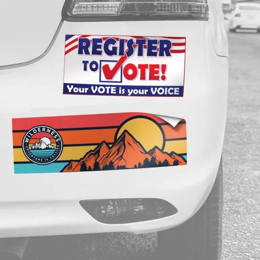 Adhesive Vinyl Bumper Sticker